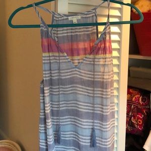 Soft Joie Striped Top with Tassels